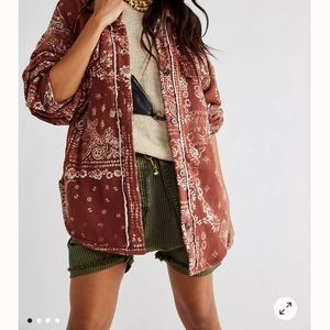 NWT ruby bandana shacket from Free People.